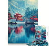 Rompecabezas Reflejos serenos del Lago de 1000 Piezas para Adolescentes Juguete de lógica Mental Escape Tranquilo Arte de Bordes Finos Coleccionable (38x52cm)