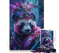 Rompecabezas Regal Panda de 1000 Piezas para Adultos Estimula la Memoria Tiempo de Aprendizaje Obra de Arte para armar 38x52cm