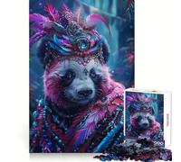 Rompecabezas Regal Panda de 1000 Piezas para Adultos Regalos para Fortalecer la Memoria y Relajarse Tiempo de Calidad Artículo de Santa Claus 50x75cm