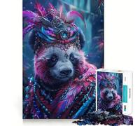 Rompecabezas Regal Panda de 1000 Piezas para Adultos Regalos para Fortalecer la Memoria y Relajarse Tiempo de Calidad Artículo de Santa Claus 50x75cm