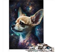 Rompecabezas Regalo con diseño Perro Chihuahua, 1000 Piezas cartón Premium para Adultos y niños a Partir 12 años, colección Artistas, Bellas Artes, 1000 Piezas (26 x 38 cm)