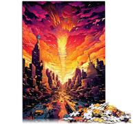 Rompecabezas Regalos para Adultos Pintura Un Paisaje Atardecer para Adultos, 2000 Piezas, 27.56 in x39.37 in, Rompecabezas de Carta Gris para Adultos y Niños a partir de 14 Años, Juego de Pensamiento