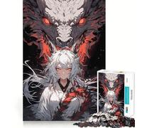 Rompecabezas Reina de Dragones para Adultos, 1000 Piezas, Recall Upgrade, Peaceful Time, Tight Cut, Santa Wish List (38x52cm)