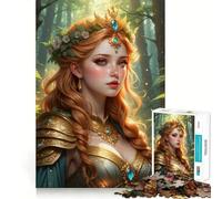 Rompecabezas Reina Radiante del Claro para Adolescentes 1000 Piezas Lógica Clara Juguete Lento Disfruta Corte Sorpresa de Cumpleaños (50x75cm)