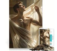 Rompecabezas Renaissance Adonis de luz y Sombra de 1000 Piezas para Adultos Que fortalecen la Memoria, diversión en Grupo, Bordes limpios, Regalo Elegante (38x26cm)