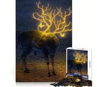 Rompecabezas Reno Brillante para Adolescentes 1000 Piezas Mejora la Memoria Relajante Divertido Corte Premium Elegante Regalo (50x75cm)