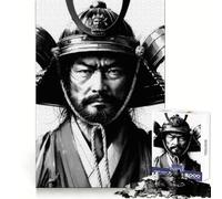 Rompecabezas Retrato de Samurai V para Adolescentes 1000 Piezas Recall Upgrade Relajante Divertido Arte Decorativo de Pared (38x52cm)
