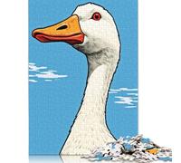 Rompecabezas Retrato de un Ganso, desafío difícil, 100% cartón Reciclado, Ideal para Mujeres y Hombres, Regalo para el Día de la Madre, 1000 Piezas (26 x 38 cm)