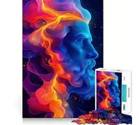 Rompecabezas Retrato de Zeus de 1000 Piezas para Adultos Juguete Inteligente para el hogar Bordes Lisos Artículo de colección (50x75cm)