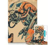 Rompecabezas Retro de Robot Animal de 1000 Piezas para Adolescentes Juguete de razonamiento y Habilidad Divertido y Relajante Corte preciso Regalo Ideal (38x52cm)