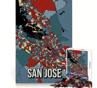 Rompecabezas Retro de San José para Adolescentes,1000 Piezas,para Practicar la lógica,un Escape Tranquilo,Bordes limpios,un Regalo Encantador (50x75cm)