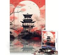 Rompecabezas Retro Japan House de 1000 Piezas para Adolescentes, Juguete de lógica Pura, Suave y Relajante, Corte Limpio, Pieza de Arte Fino (38x26cm)