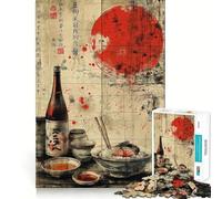Rompecabezas Retro japonés de 1000 Piezas con diseño de Ramen para Adultos y Adolescentes Recuerda armarlo Lentamente y Disfruta de un Corte preciso Arte Coleccionable (38x26cm)