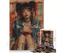 Rompecabezas Retro japonés de 1000 Piezas para Adultos Diseño Elegante y Relajante Ideal para Relajarse y divertirse Un Regalo clásico (38x26cm)