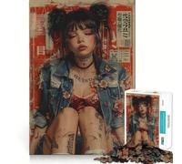 Rompecabezas Retro japonés de 1000 Piezas para Adultos Diseño Elegante y Relajante Ideal para Relajarse y divertirse Un Regalo clásico (38x26cm)