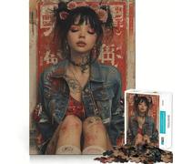 Rompecabezas Retro japonés de 1000 Piezas para Adultos, Juguete Intelectual Relajante y Divertido, Corte preciso, (38x52cm)