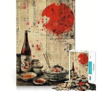 Rompecabezas Retro japonés de Ramen de 1000 Piezas para Adolescentes, Juguete de lógica, diversión y Ocio, Corte Suave, (38x52cm)