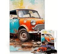 Rompecabezas Retro Mini Cooper para Adolescentes, 1000 Piezas, Juego Mental, Juguete Relajante, Corte preciso, (50x75cm)