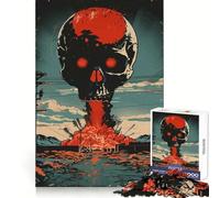 Rompecabezas Retro Skull Explosion de 1000 Piezas para Adultos Fortalece la Memoria Ideal para Grupos Bordes limpios Regalo Elegante (50x75cm)