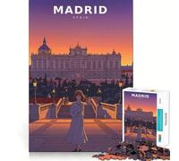 Rompecabezas Retro Twilight at The Palace Gates de 1000 Piezas para Adultos y Adolescentes Recuerda armar despacio, Disfruta del Corte Exacto Arte Coleccionable (50x75cm)
