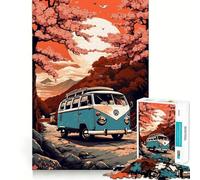 Rompecabezas Retro VW Transporter T de 1000 Piezas Desarrolla la Memoria y la Capacidad de Corte Calidad Profesional Regalo Ideal para estimular la Mente Actividad (50x75cm)