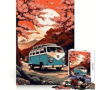 Rompecabezas Retro VW Transporter T de 1000 Piezas para Adultos Estimula la Mente, fomenta la relajación y Proporciona un excelente Regalo (38x52cm)
