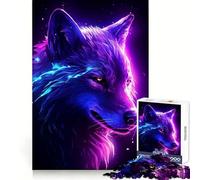 Rompecabezas Retro White Wolf para Adultos, 1000 Piezas, para Fortalecer la Memoria, Divertido, de Calidad, Elegante, Regalo (38x52cm)