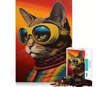 Rompecabezas retrofuturista de 1000 Piezas para Adultos y Adolescentes Recuerda armar despacio, Disfruta del Corte Exacto Arte Coleccionable (50x75cm)
