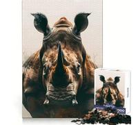 Rompecabezas Rhino Guardian de 1000 Piezas para Adolescentes, Juego Inteligente para Jugar en Grupo, Imagen para armar, decoración de Pared (38x52cm)