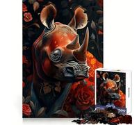 Rompecabezas Rhino My Funny Friend de 1000 Piezas para Adolescentes Mejora la Memoria Relájate Bordes precisos Regalo Elegante (50x75cm)