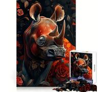 Rompecabezas Rhino My Funny Friend para Adultos, 1000 Piezas, Mejora la Memoria, relaja la Mente, Pieza de colección de Arte de Bordes Afilados (38x52cm)