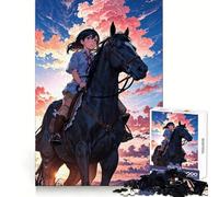 Rompecabezas Rider of The Twilight Sky de 1000 Piezas para Adolescentes Ayuda a Mejorar la Memoria Fácil de Usar Bordes limpios Sorpresa navideña (50x75cm)