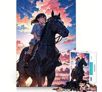 Rompecabezas Rider of The Twilight Sky para Adolescentes, 1000 Piezas, Juego Mental, Juguete Relajante, Corte preciso, (38x52cm)
