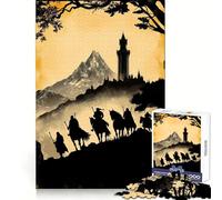 Rompecabezas Riders to The Tower para Adultos, 1000 Piezas, Juego Inteligente, Divertido y Relajante, Ideal para armar, Regalo preciado (50x75cm)