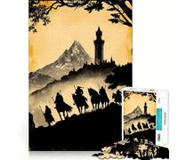 Rompecabezas Riders to The Tower para Adultos, 1000 Piezas, Juego Inteligente, Divertido y Relajante, Ideal para armar, Regalo preciado (50x75cm)