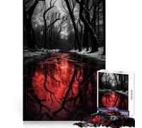 Rompecabezas Río de Sangre de 1000 Piezas para Adolescentes Ejercicio cognitivo Actividad Suave Sin Bordes ásperos Regalo significativo (38x26cm)