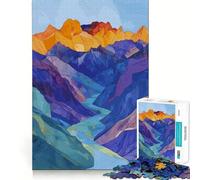 Rompecabezas Río Entre Montañas de 1000 Piezas para Adolescentes Juguete de razonamiento y Habilidad Divertido y Relajante Corte preciso Regalo Ideal (50x75cm)