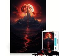 Rompecabezas Rise of The Blood Moon para Adolescentes de 1000 Piezas, Juguete de lógica para estimular la diversión en Interiores, Borde Premium, Regalo Memorable (38x26cm)