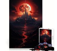 Rompecabezas Rise of The Blood Moon para Adolescentes de 1000 Piezas, Juguete de lógica para estimular la diversión en Interiores, Borde Premium, Regalo Memorable (38x26cm)