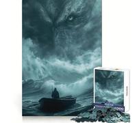 Rompecabezas Rise of The Kraken de 1000 Piezas para Adultos Mejora la Memoria Diversión Relajante Bordes Afilados Regalo Ideal para Las Fiestas (50x75cm)
