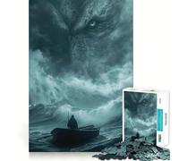 Rompecabezas Rise of The Kraken de 1000 Piezas para Adultos Mejora la Memoria Diversión Relajante Bordes Afilados Regalo Ideal para Las Fiestas (50x75cm)