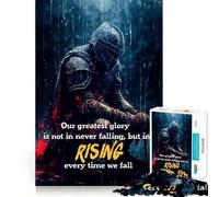 Rompecabezas Rise Up Warrior para Adolescentes, 1000 Piezas, desafío Mental, Juguete Relajante y Divertido, Corte preciso, Regalo Festivo (38x52cm)