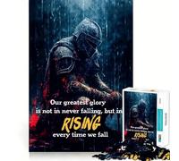 Rompecabezas Rise Up Warrior Teenagers de 1000 Piezas, Juguete de lógica para potenciar la diversión en Interiores, Borde Premium, Regalo Memorable (50x75cm)
