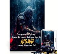 Rompecabezas Rise Up Warrior Teenagers de 1000 Piezas, Juguete de lógica para potenciar la diversión en Interiores, Borde Premium, Regalo Memorable (50x75cm)