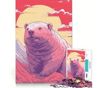 Rompecabezas Risograph de Animales de 1000 Piezas para Adolescentes Juguete Interactivo para armar Divertido Arte de Corte preciso Coleccionable (50x75cm)