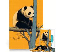 Rompecabezas Risograph Panda de 1000 Piezas para Adultos Fortalece la Memoria Ideal para Grupos Bordes limpios Regalo Elegante (38x26cm)