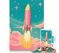 Rompecabezas Risograph Rocket de 1000 Piezas para Adolescentes, Juego Inteligente para Jugar en Grupo, ensamblaje de imágenes, decoración de Pared (50x75cm)