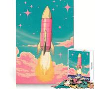 Rompecabezas Risograph Rocket de 1000 Piezas para Adolescentes, Juego Inteligente para Jugar en Grupo, ensamblaje de imágenes, decoración de Pared (50x75cm)