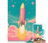 Rompecabezas Risograph Rocket de 1000 Piezas para Adultos y Adolescentes Recuerda armarlo Lentamente y Disfrutar de un Corte preciso Arte Coleccionable (38x26cm)