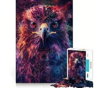 Rompecabezas Ritual del Águila Ancestral de 1000 Piezas Ideal para estimular la concentración Divertido Juego de ingenio con tecnología de Corte láser Avanzada para Llevar de Viaje Regalo Ideal